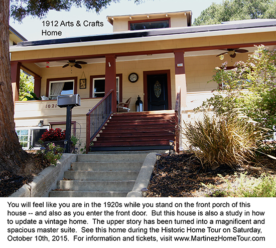 This is a lovely Arts & Crafts home in Martinez, CA.